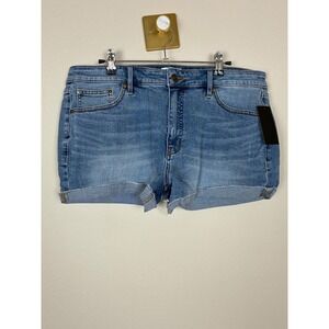 Candace Cameron Bure Denim Shorts Womens 16P Med Wash Rolled Cuff A488195 (K16)